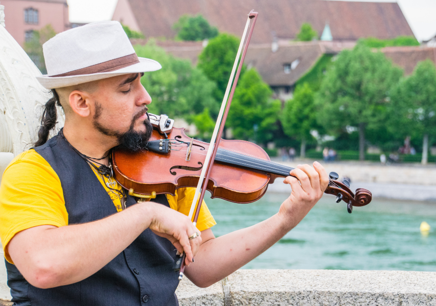 Violin Instructor and Student